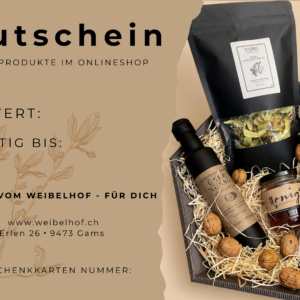 WEIBEL - Geschenkgutschein